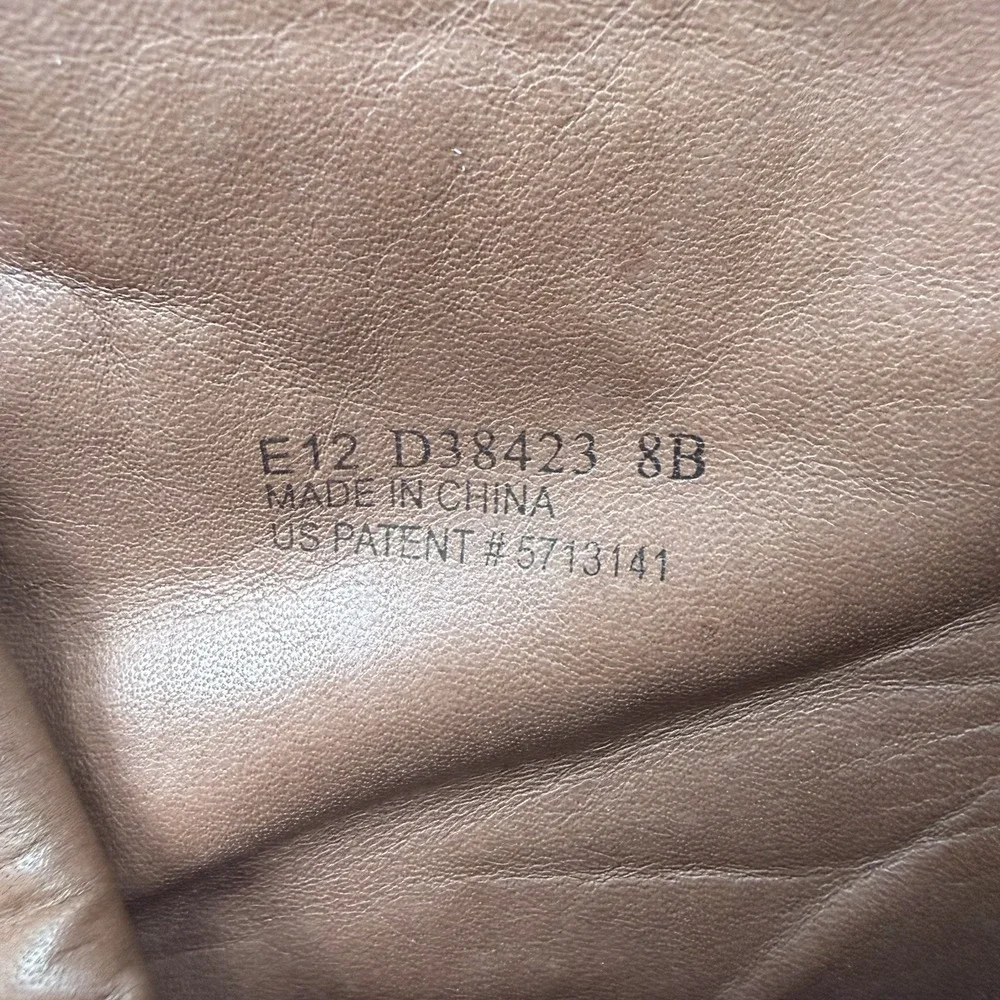 Cole Haan NikeAir Brown Leather Ankle Boots Heeled‎ Booties Womens 8B